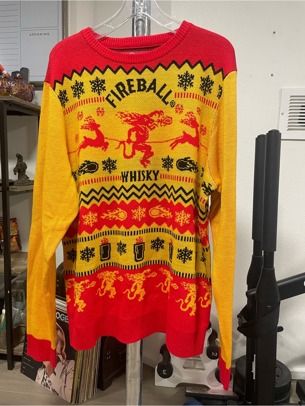 Fireball Whisky ugly Christmas sweater